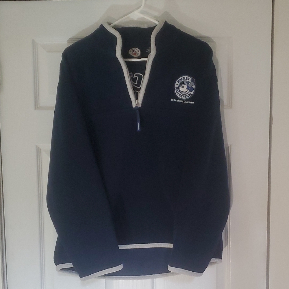 Mickey Millenium 1/4 Zip Fleece . Size M